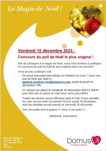 Concours : Pull de Noël !