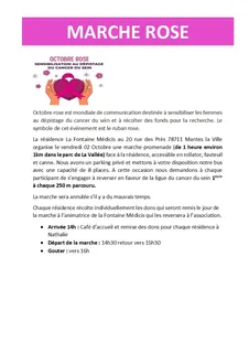 Marche rose