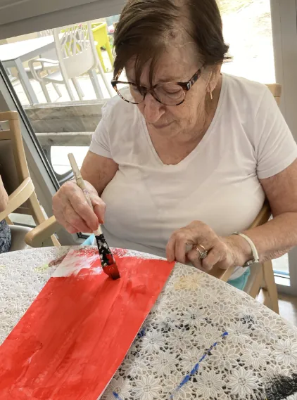 Des cocardes tricolores pour célébrer le 14 juillet à l'Unité Protégée