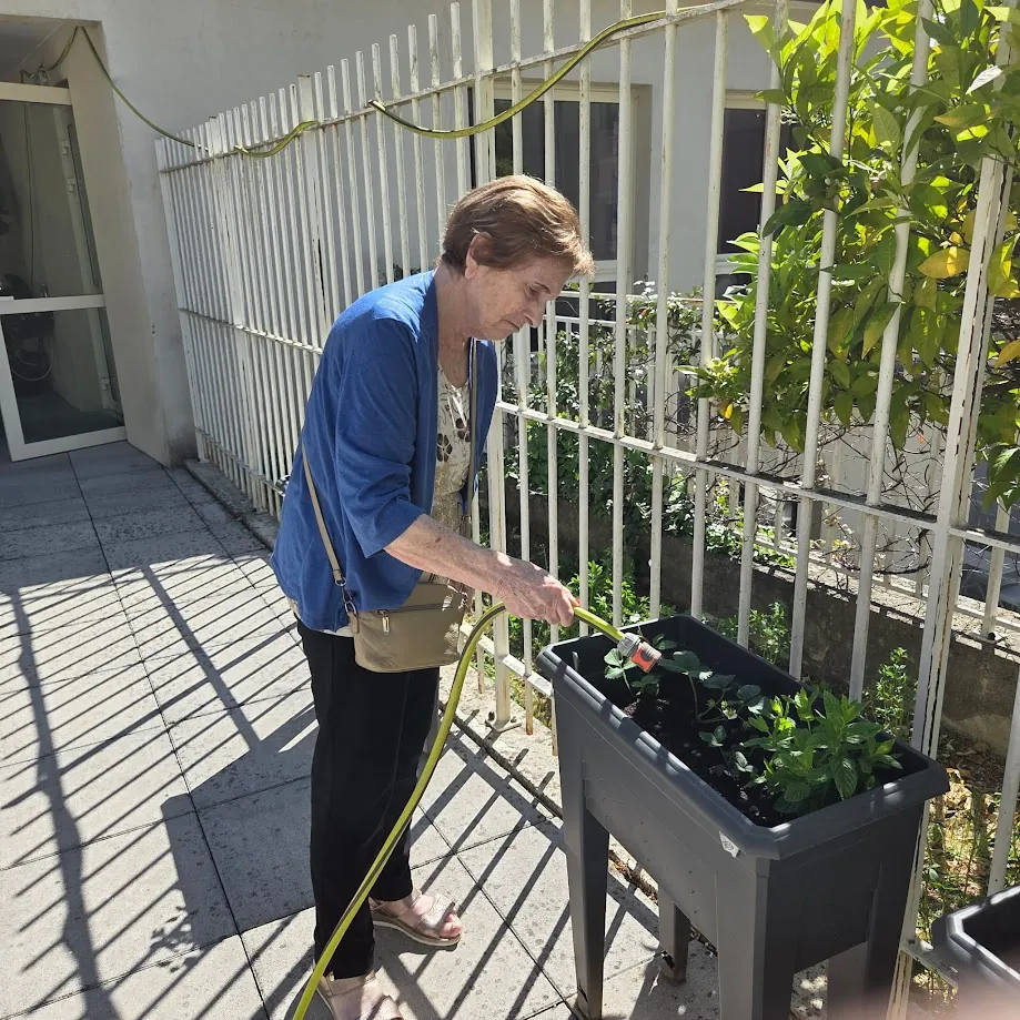 Un petit potager a été créé dans l’unité protégée.