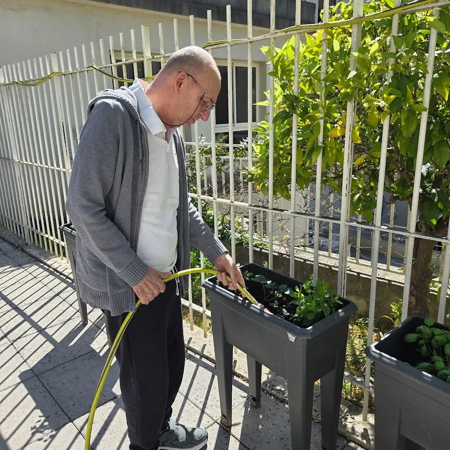 Un petit potager a été créé dans l’unité protégée.