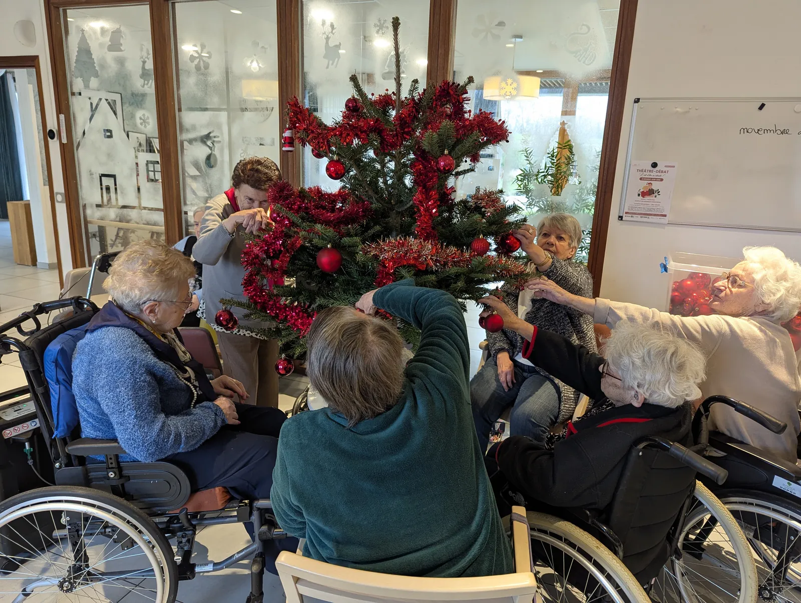l'esprit de Noël à l’EHPAD Les Jardins de l'Aunette