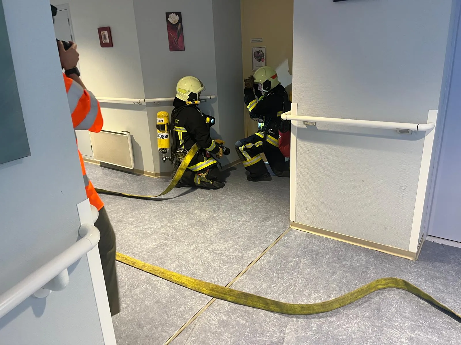 Exercice d'évacuation incendie