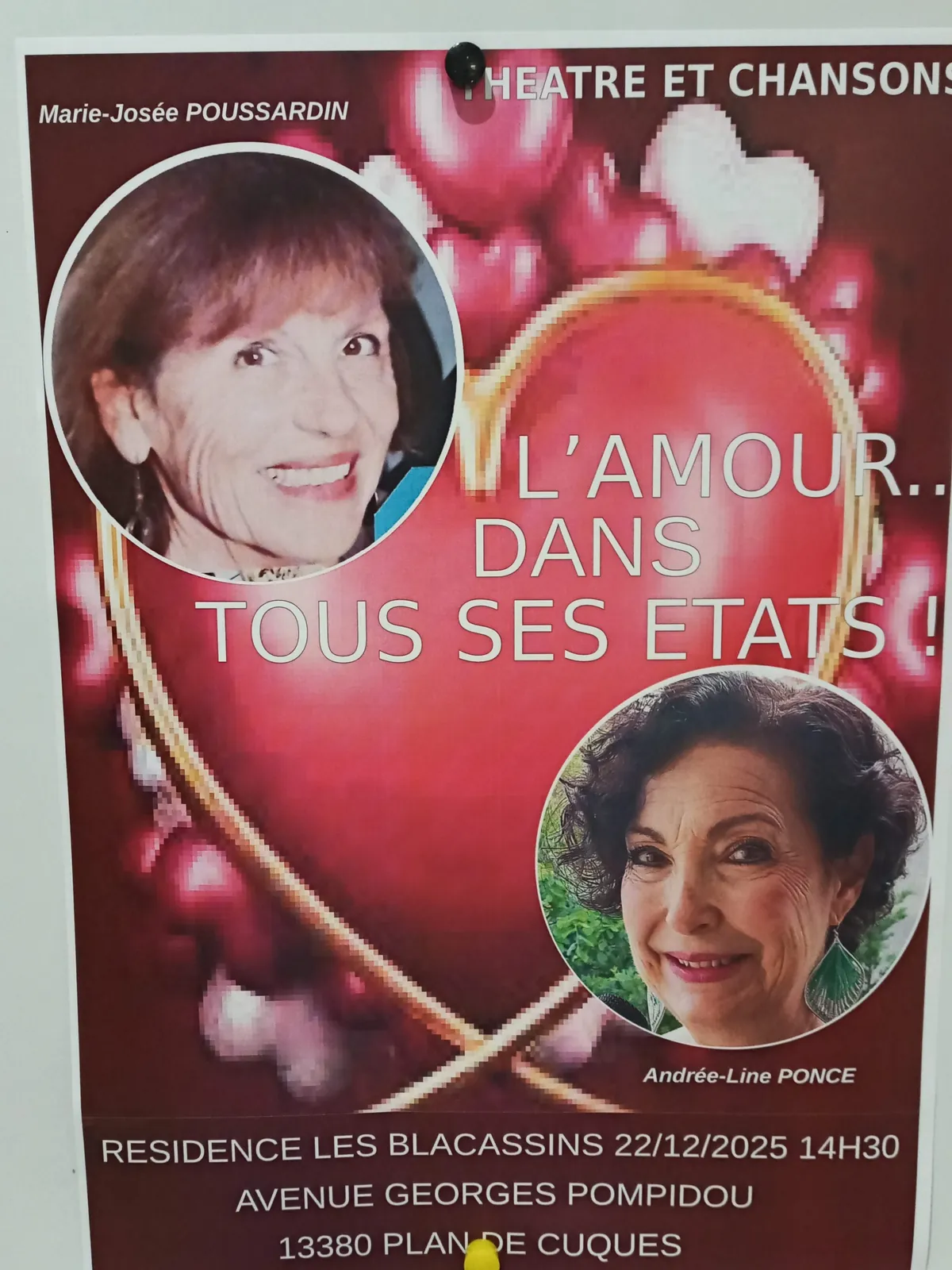 CHANTS ET THEATRE A LA RESIDENCE LES BLACASSINS 
