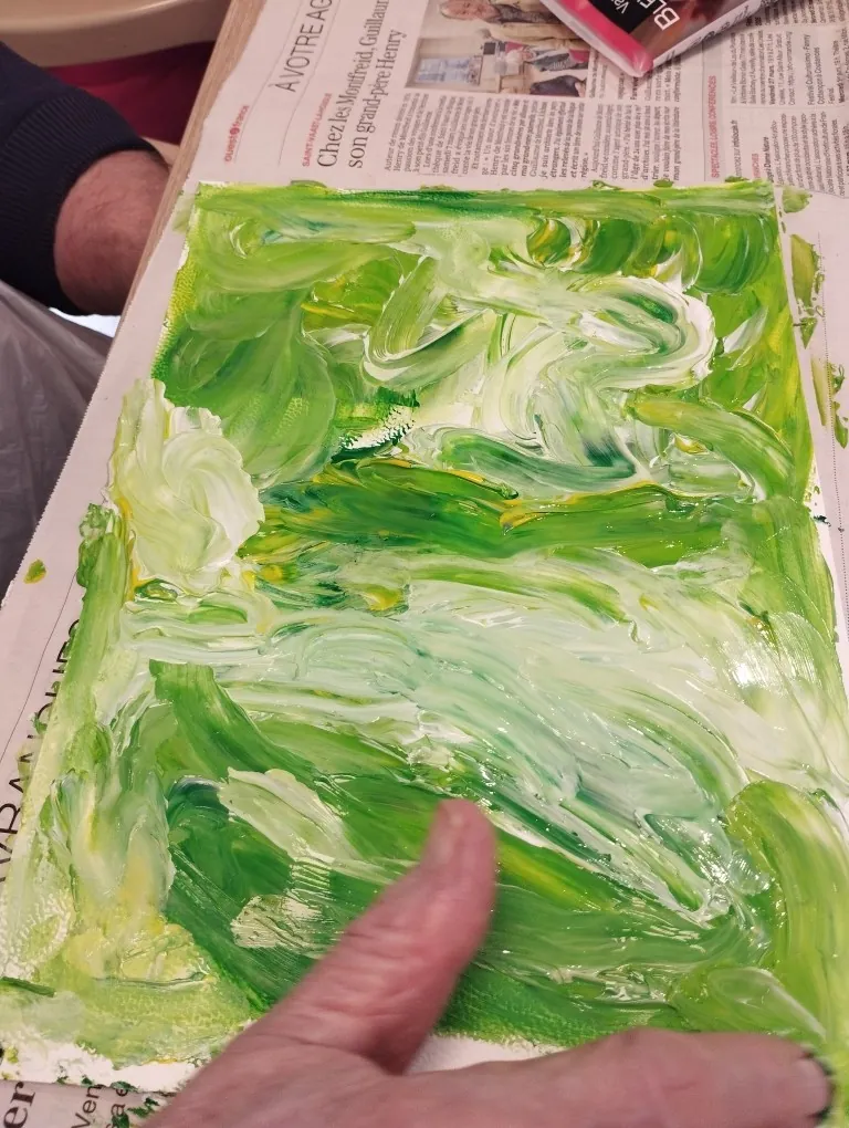 Atelier peinture au doigt au PASA
