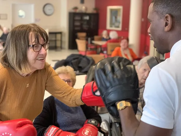 Boxe spécial JO inter-résidences !
