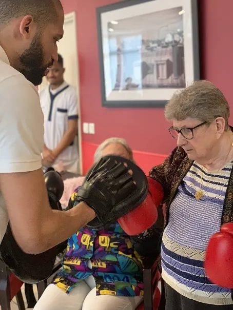 Boxe spécial JO inter-résidences !