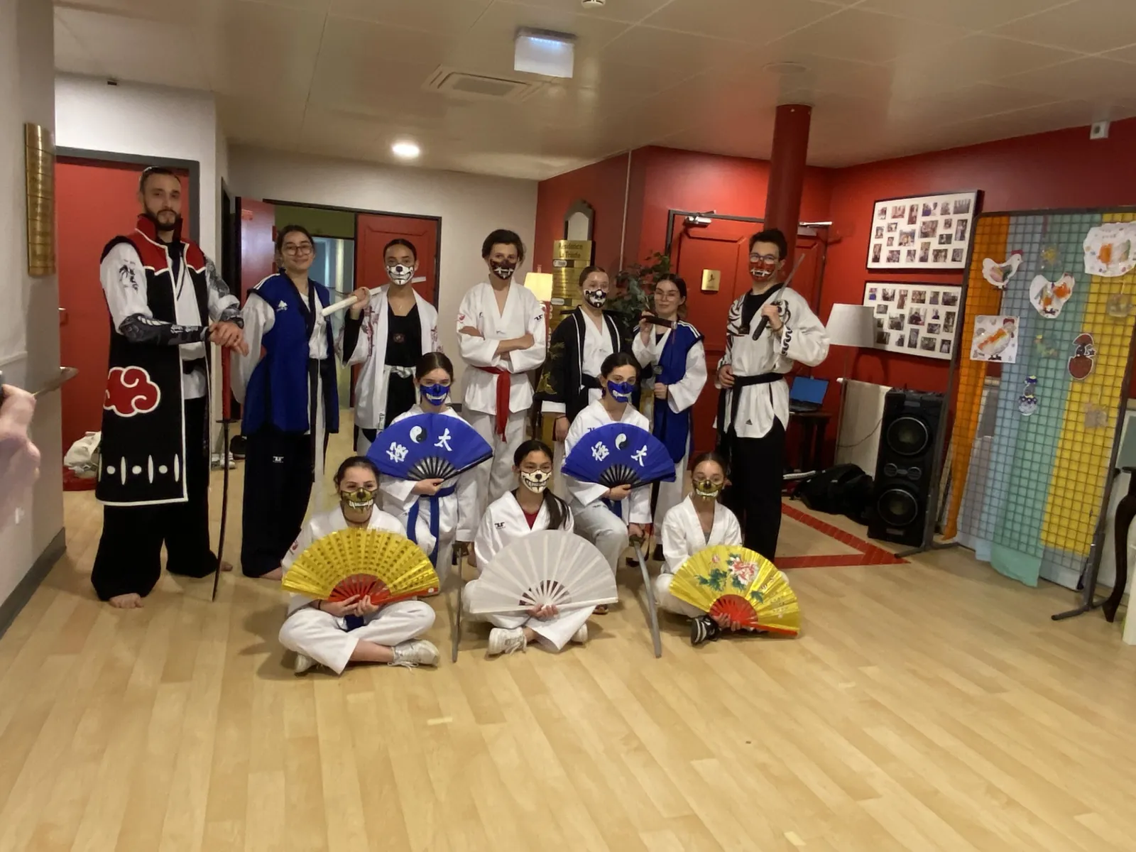 Visite du club de Taekwondo à l'EHPAD 