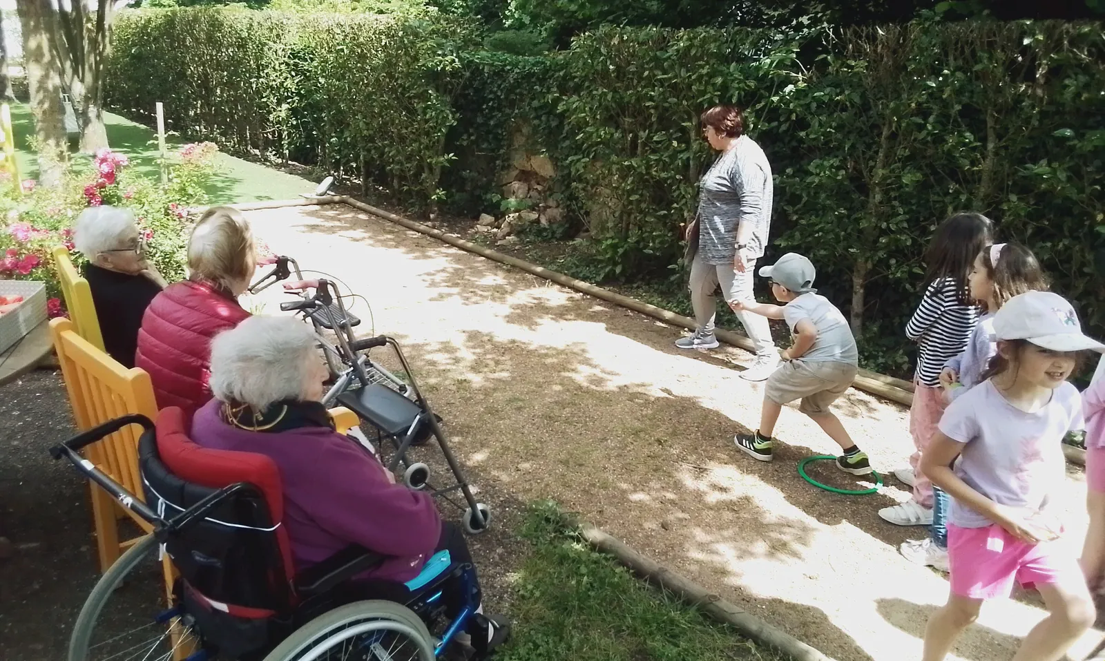 Une partie de pétanque, ça fait plaisir! 