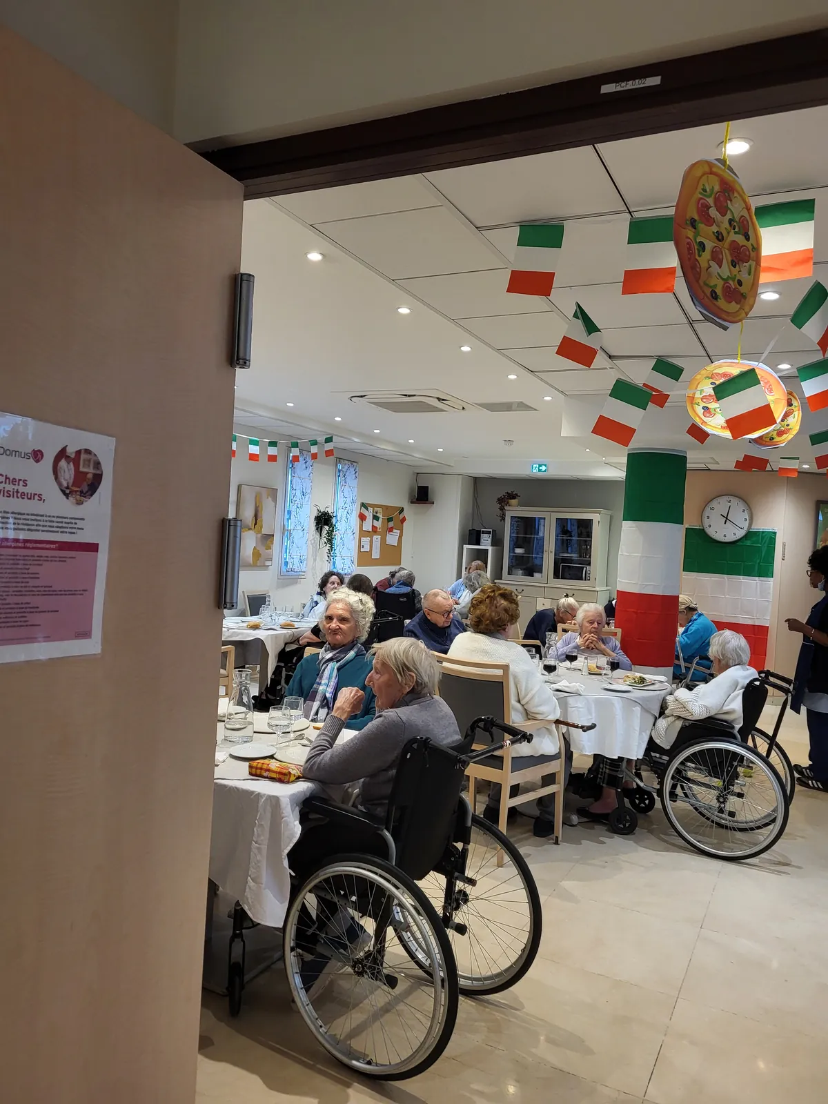  le mercredi 21 janvier repas a thème:  journée italienne 