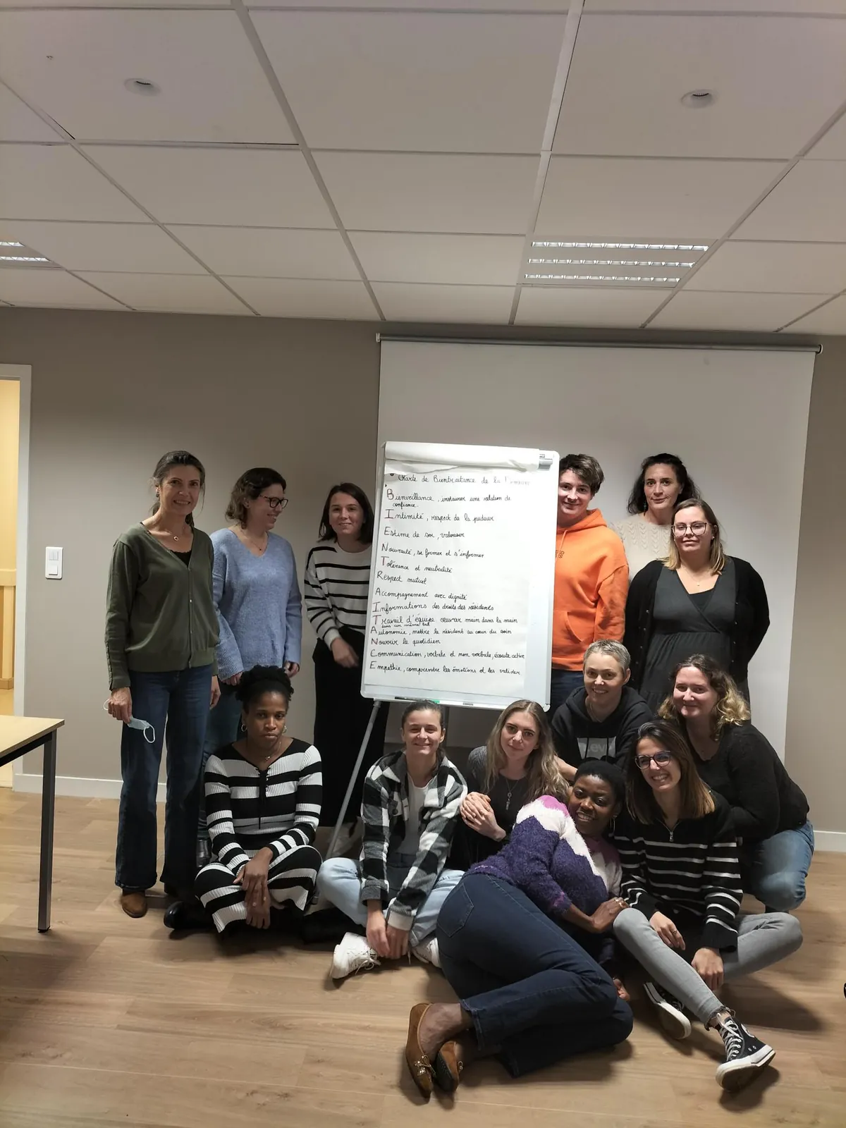 Une session de formation à la bientraitance au sein de la résidence