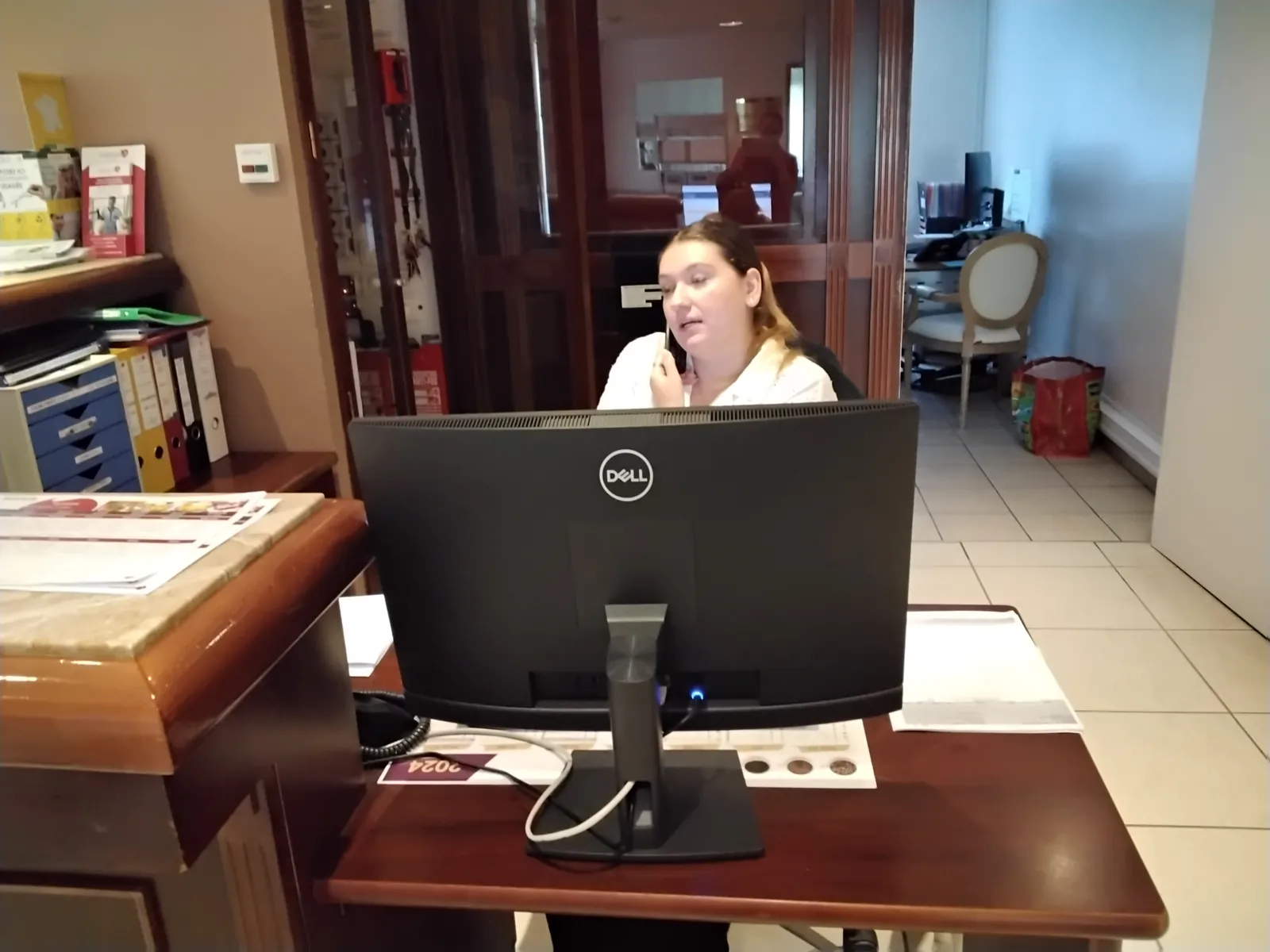 Notre nouvelle agent d'accueil