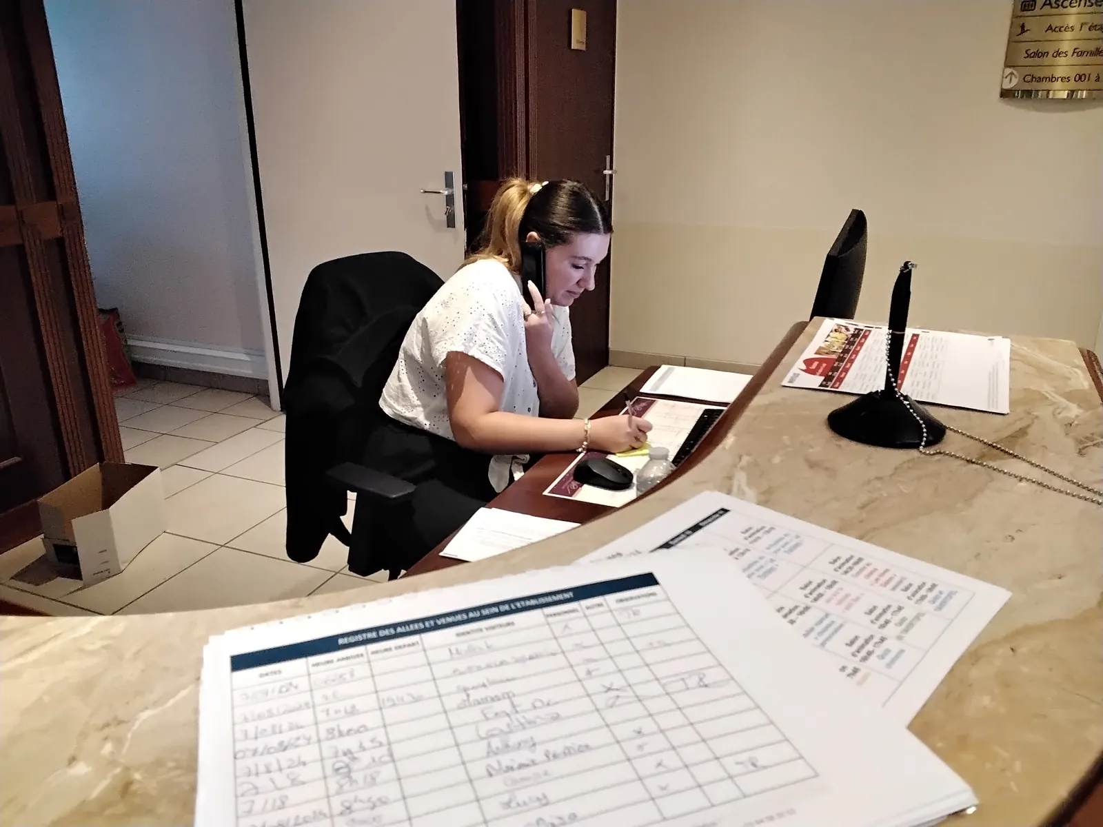 Notre nouvelle agent d'accueil
