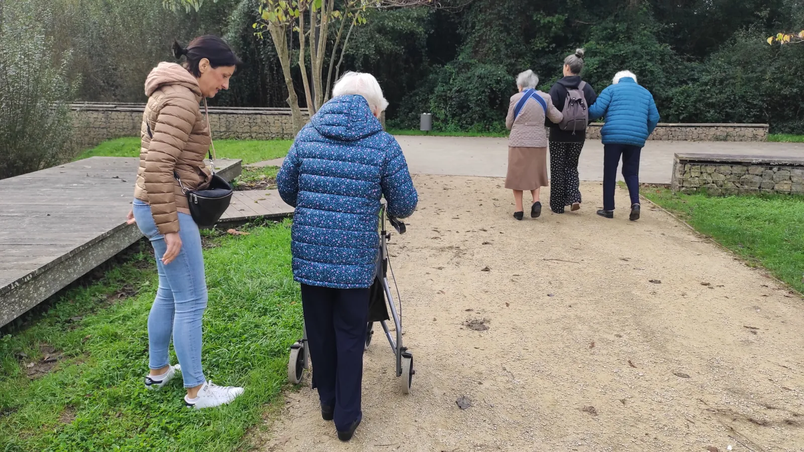 Une marche rééducative au parc du Maharin d'Anglet