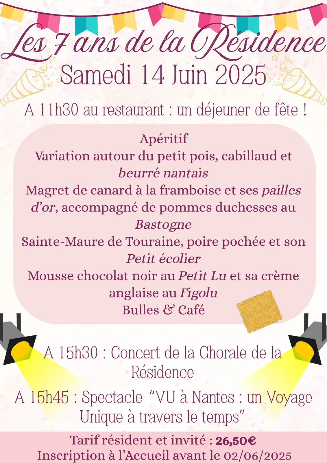 La Résidence fêtera ses 7 ans en Juin !