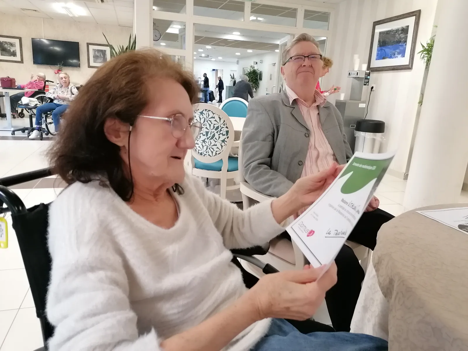 Semaine des Mathématiques à l'EHPAD d'Esbly