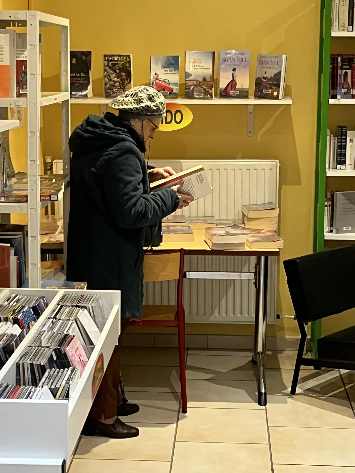 Visite de la bibliothèque de précy 