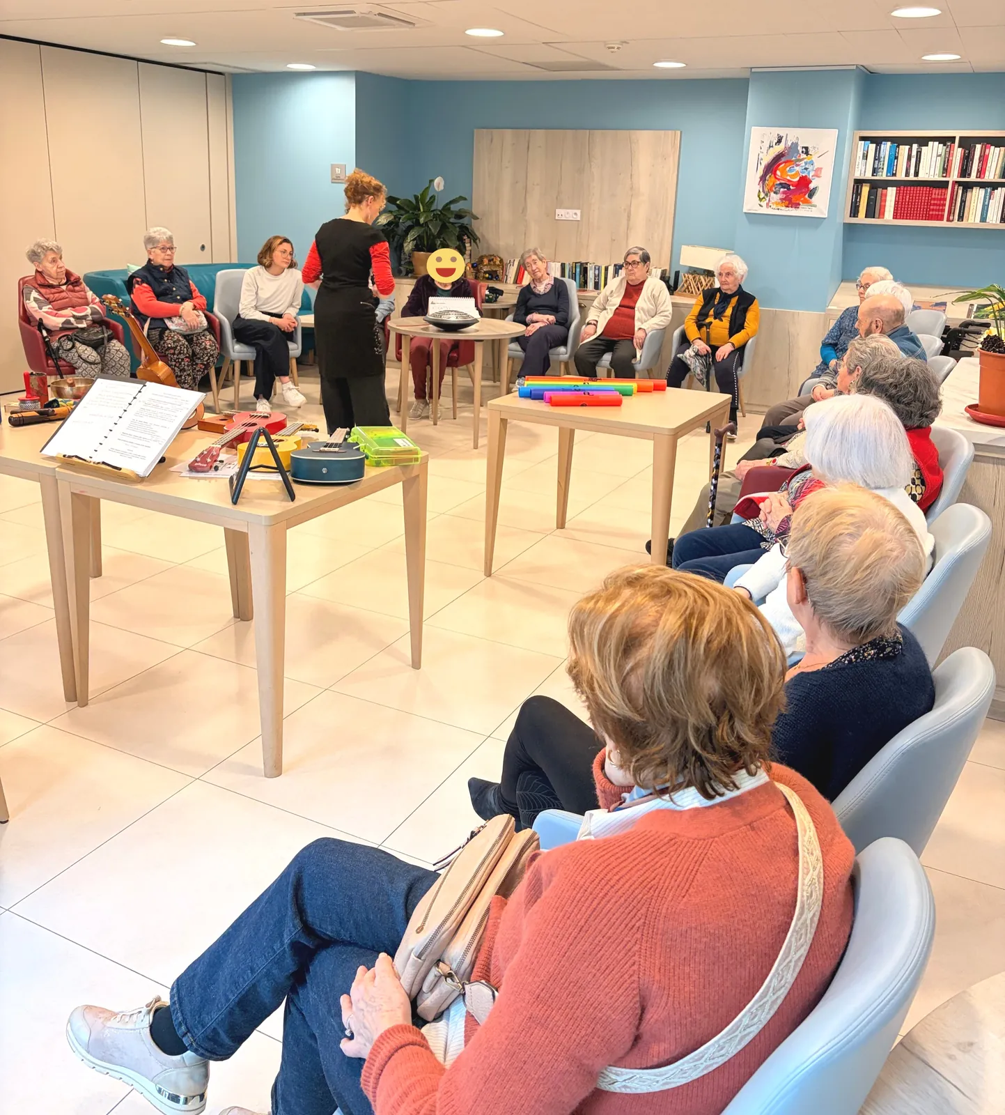 Atelier musicothérapie avec Adeline : un moment de partage et de découverte