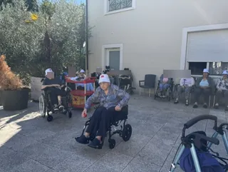 Concours de pétanque à la résidence