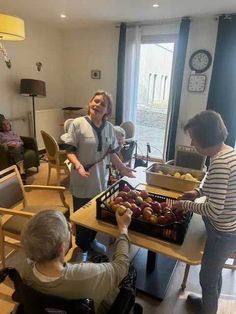 Un atelier pommes en préparation 