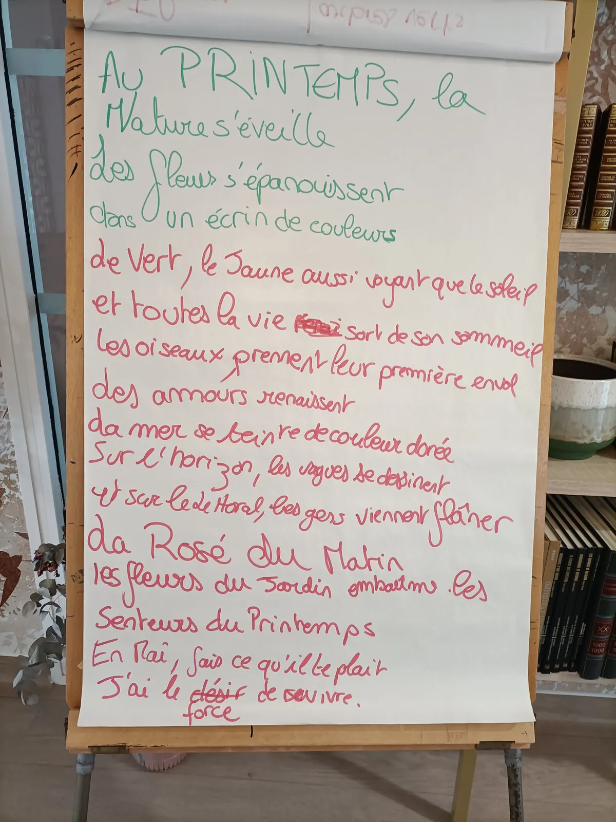 Poésie et créativité vendredi dernier à la Villa Garance !