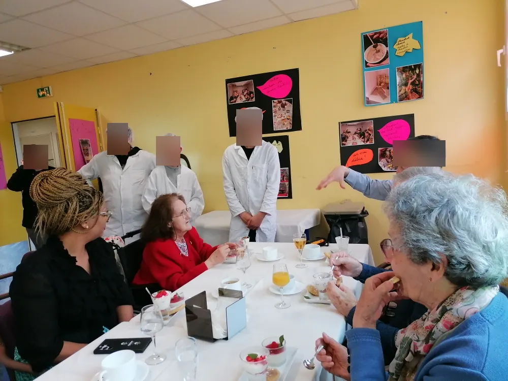 Rencontre intergénérationnelle avec le Collège Louis Braille d'Esbly