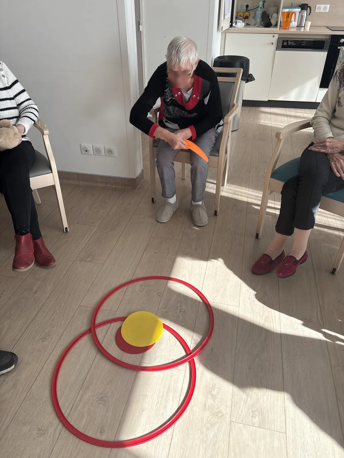 Jeux de lancers à l'unité protégée 