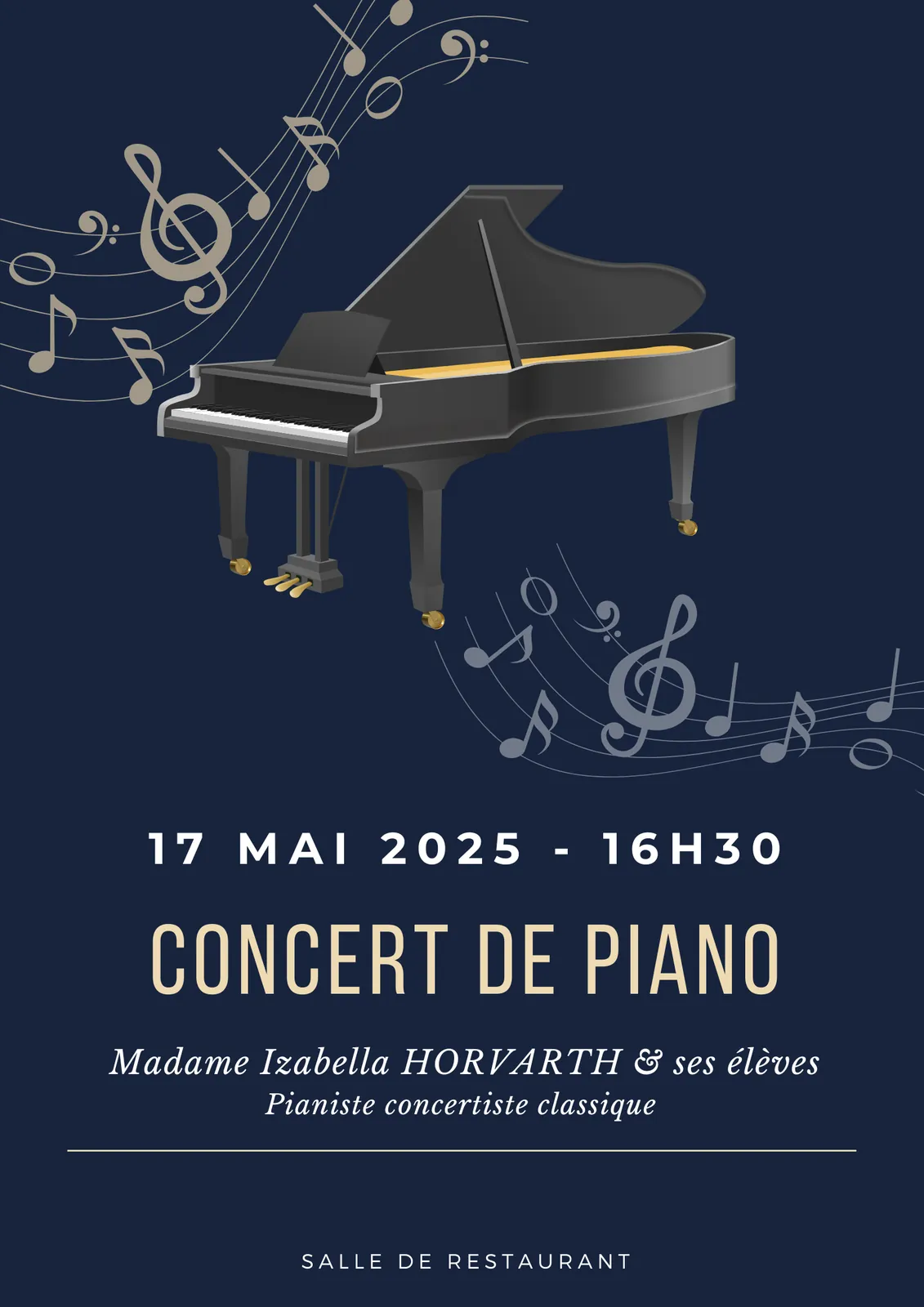 Invitation à un concert de musique classique 