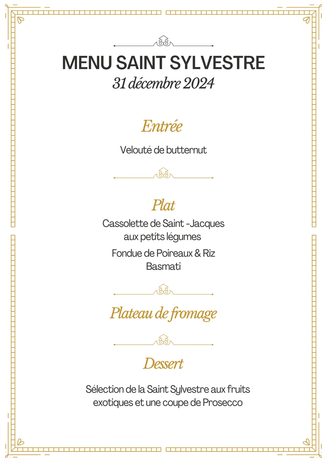 Fêtes de fin d'année