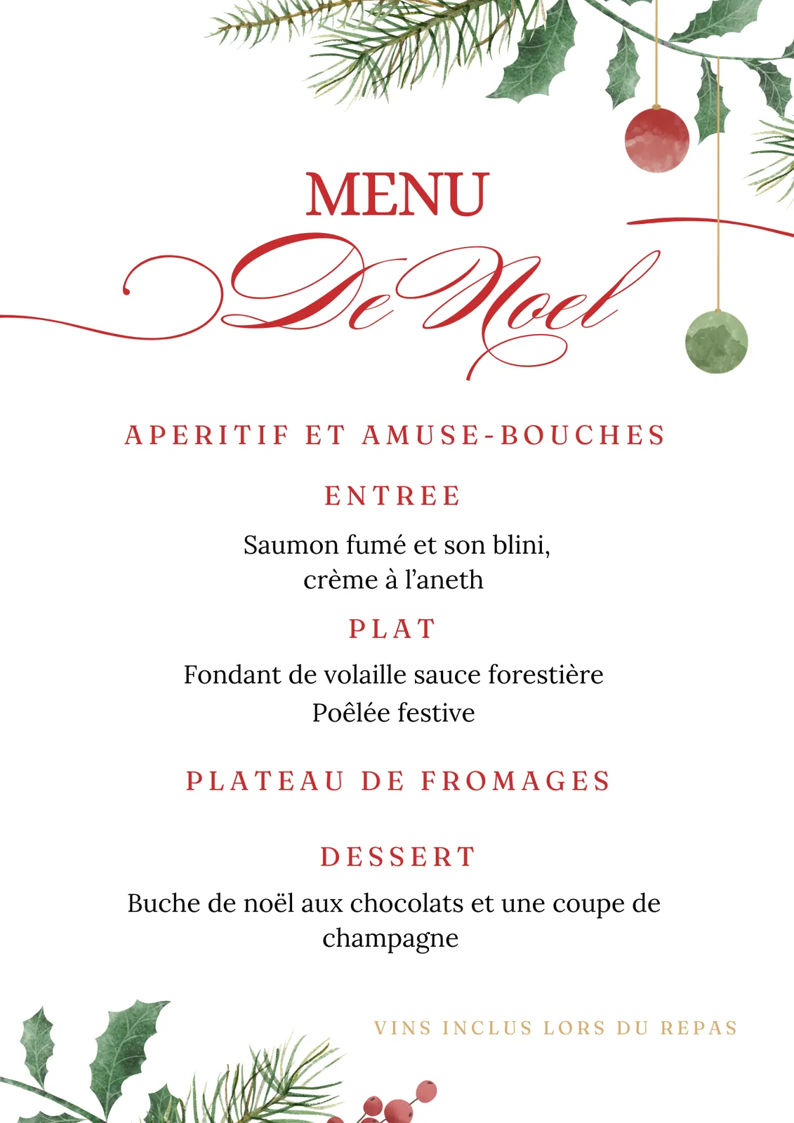 Fêtes de fin d'année
