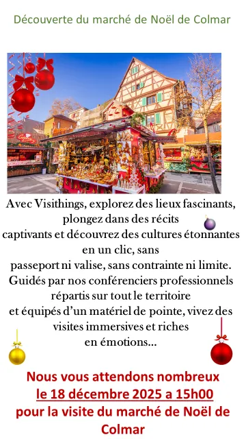 Visite du marché de Noël de Colmar