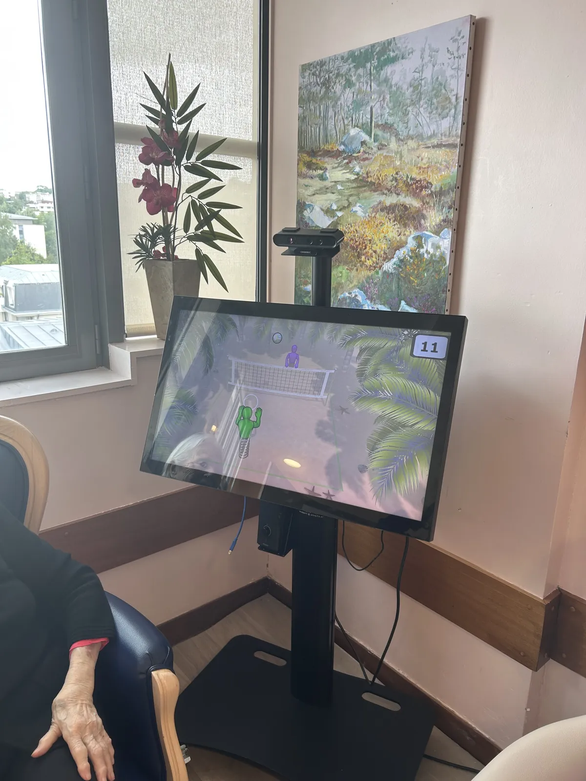Activité sportive ludique avec SilverFit en unité protégée 