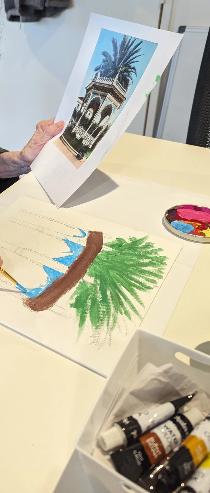 La peinture, une palette de bien-être à l’EHPAD