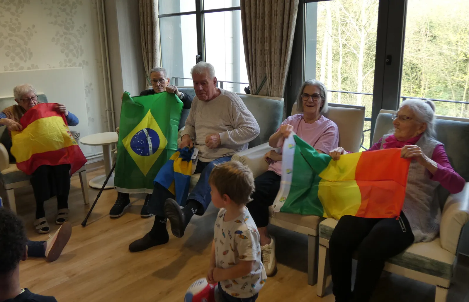 Rencontres intergénérationnelles - Préparation de la Coupe du Monde de Football