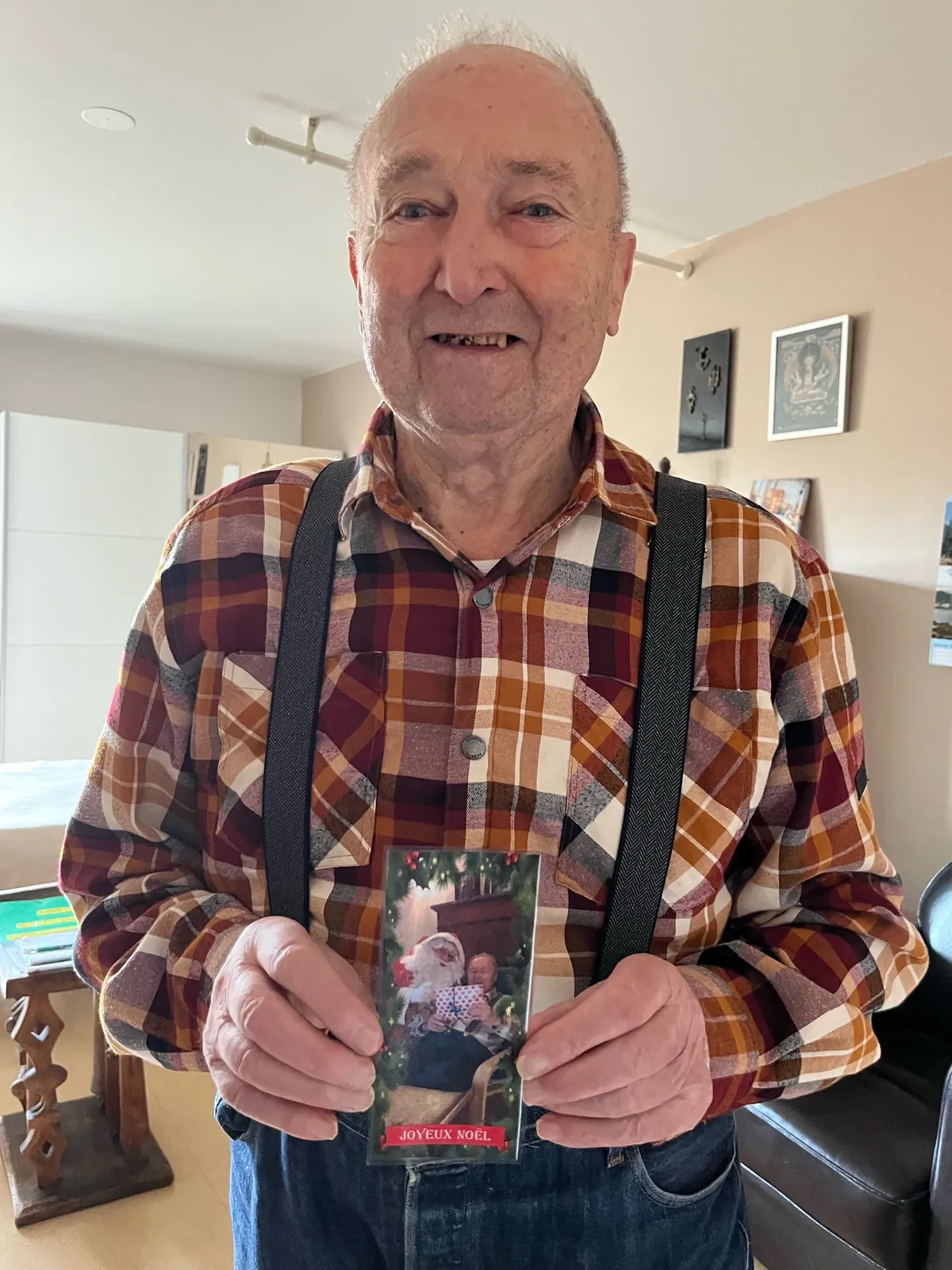 Distribution des photos de noël 