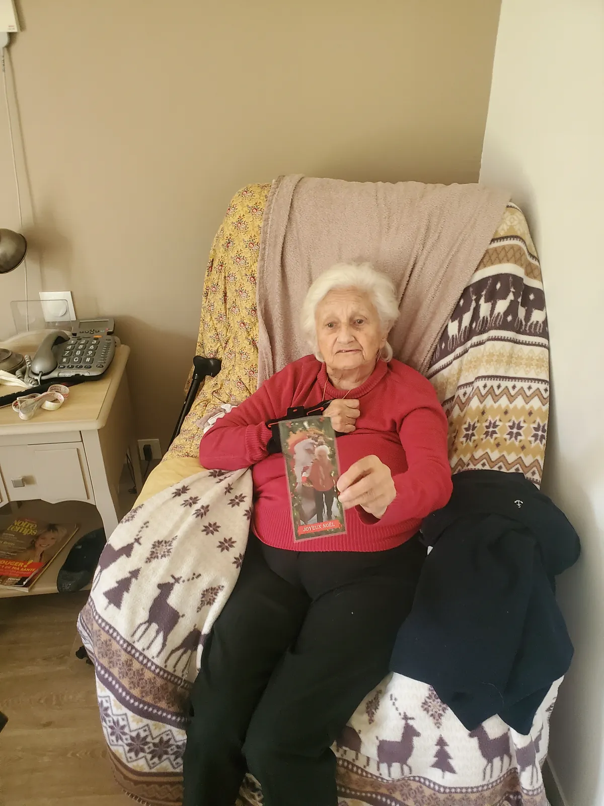 Distribution des photos de noël 