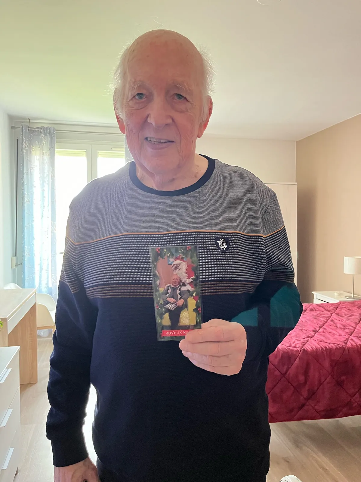 Distribution des photos de noël 