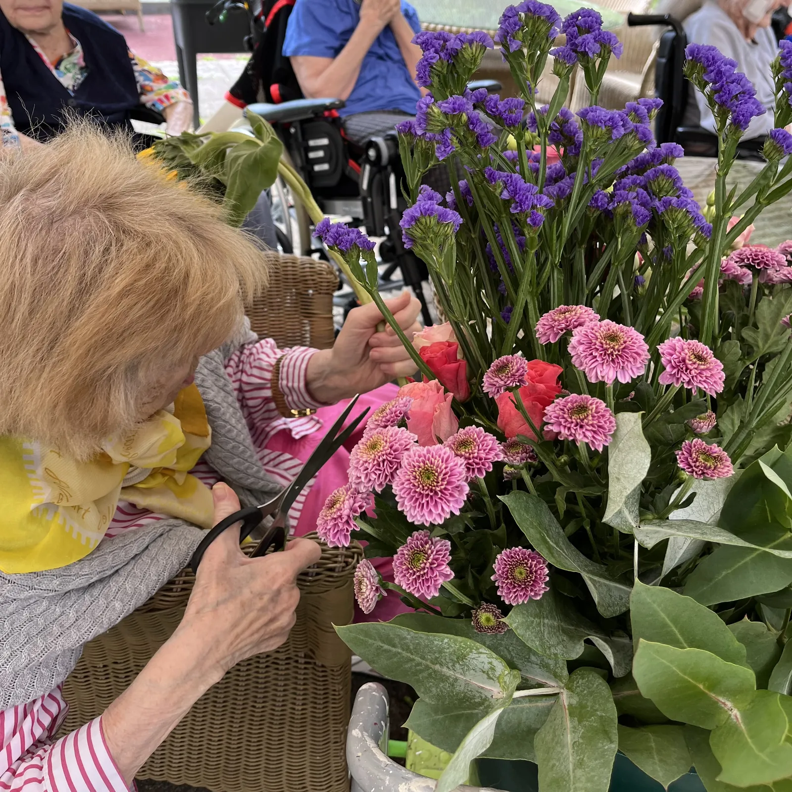 Des fleurs pour orner le rez-de-chaussez !
