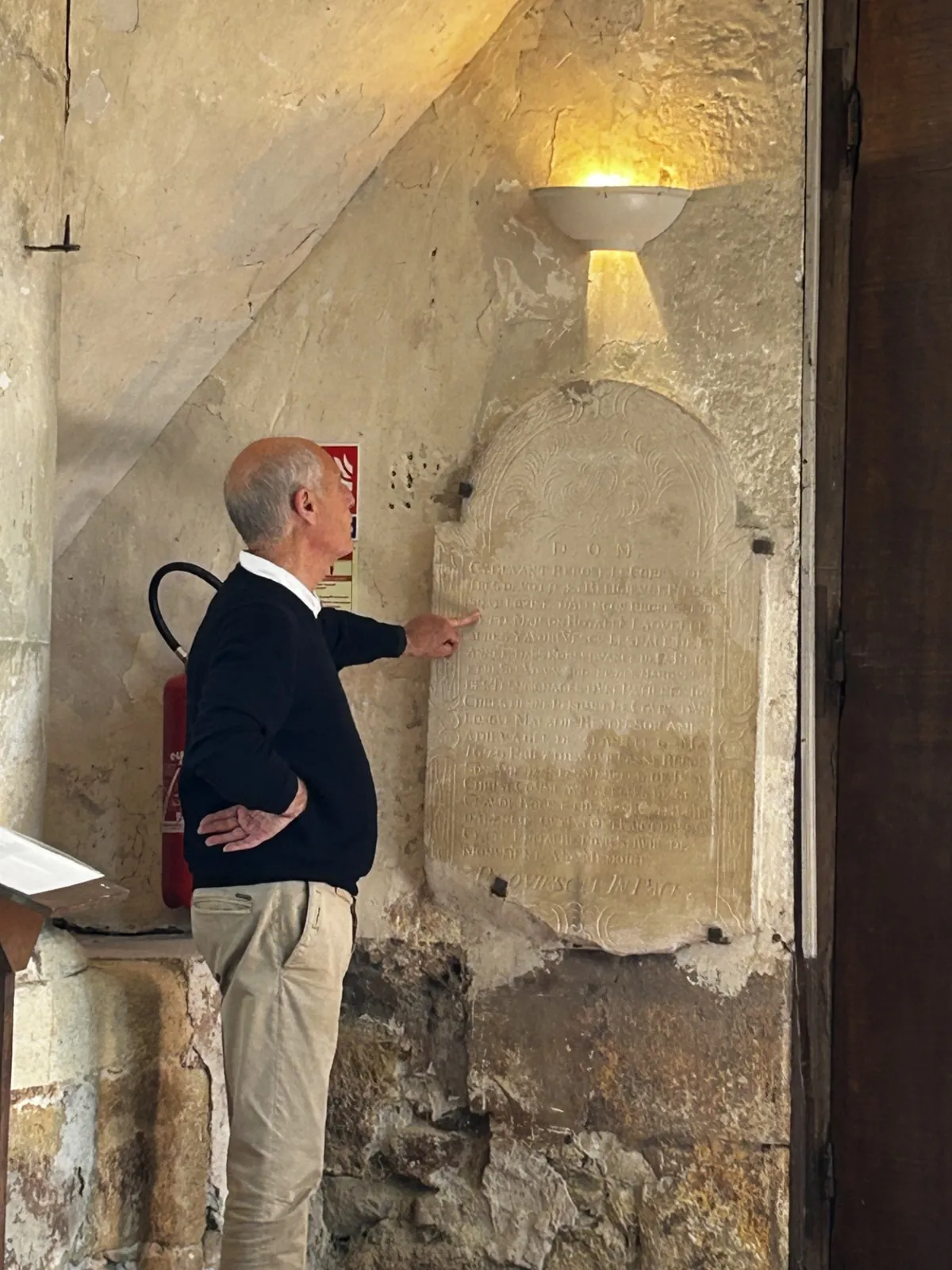 Visite de l'église de la commune