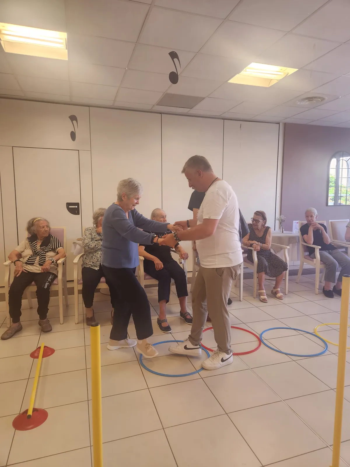 Parcours sportif avec Olivier. 