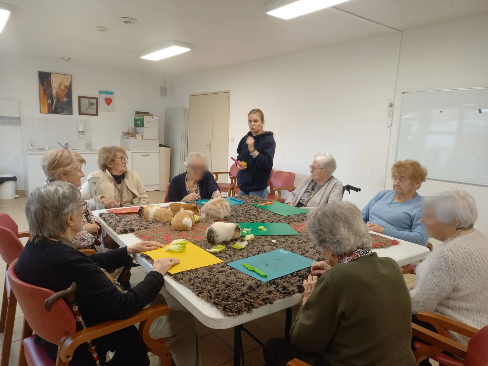 Retour sur l’atelier de médiation animale aux Terrasses de Mailheaux