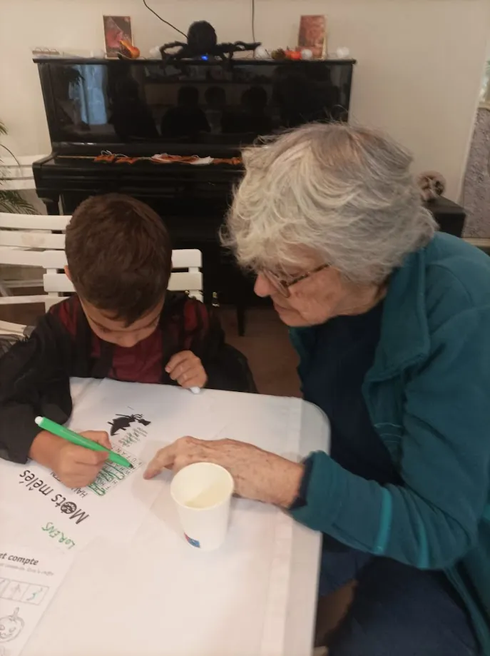 Halloween avec les enfants de l'école