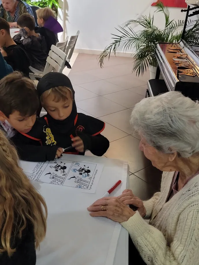 Halloween avec les enfants de l'école