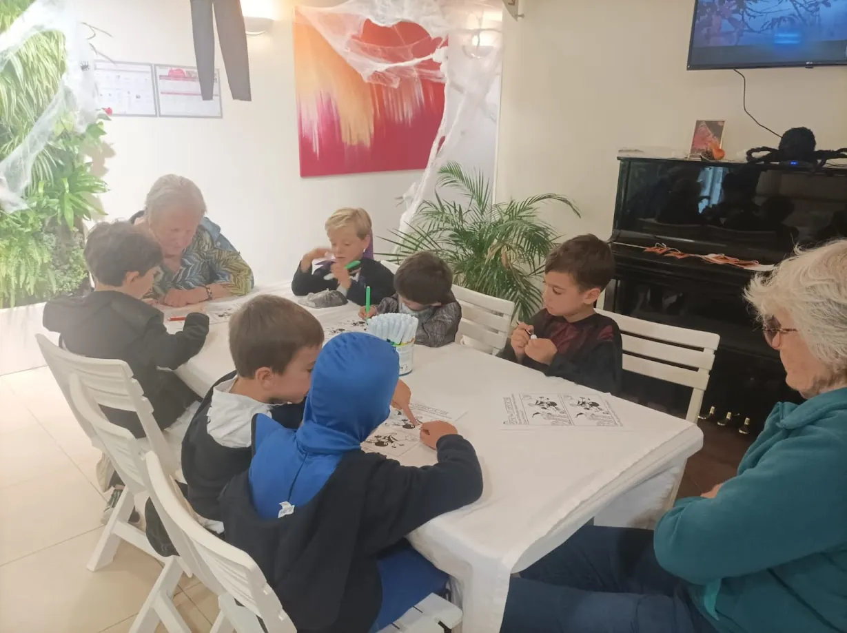 Halloween avec les enfants de l'école