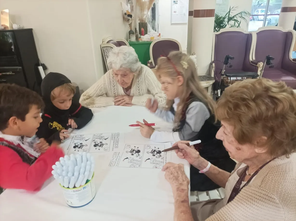 Halloween avec les enfants de l'école