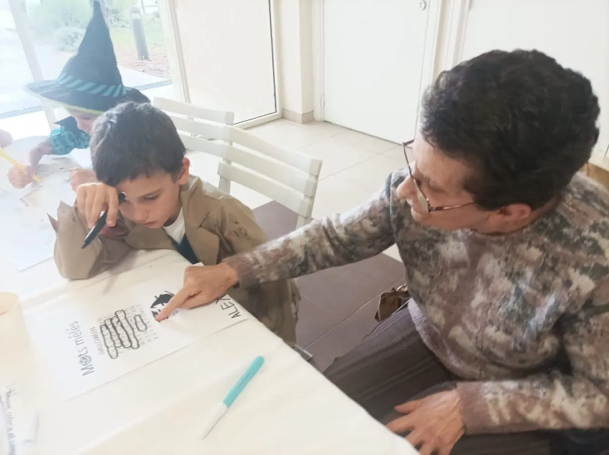 Halloween avec les enfants de l'école
