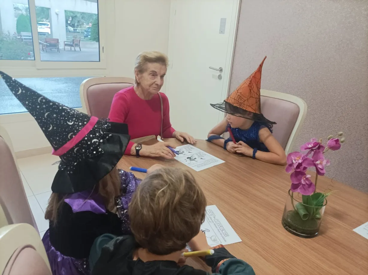 Halloween avec les enfants de l'école