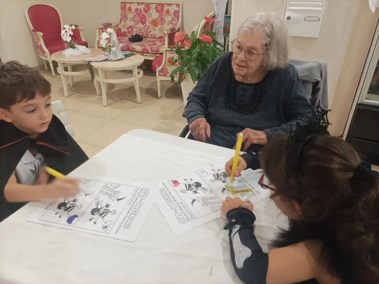 Halloween avec les enfants de l'école