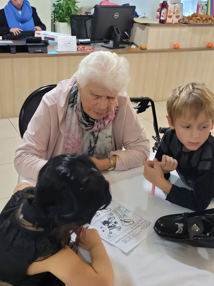 Halloween avec les enfants de l'école