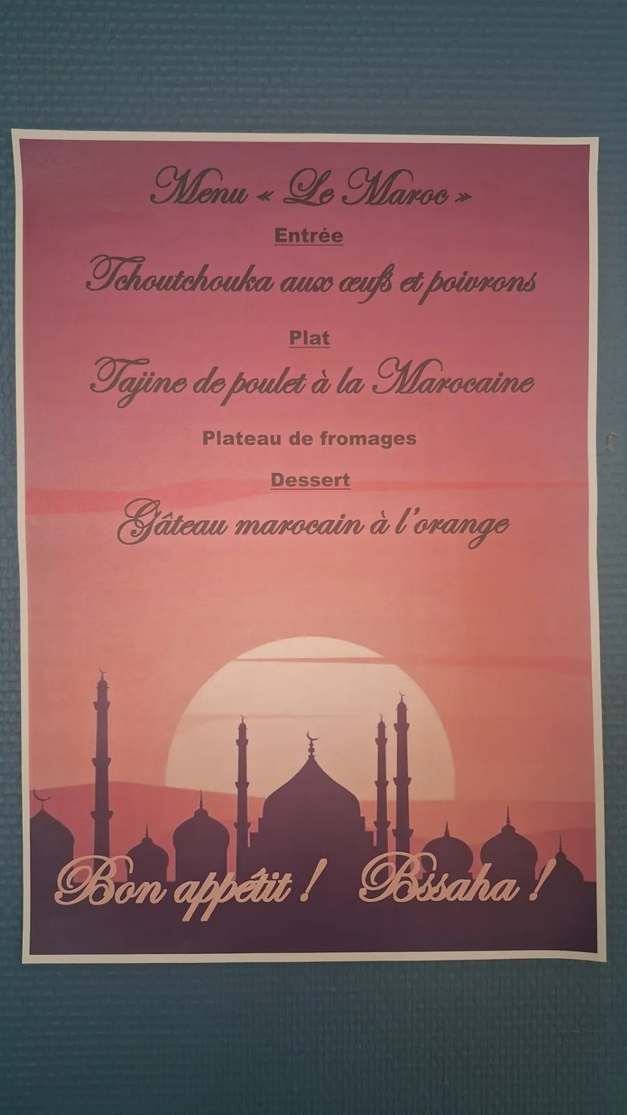 Célébration Mensuelle à Thème : Voyage Culinaire au Maroc